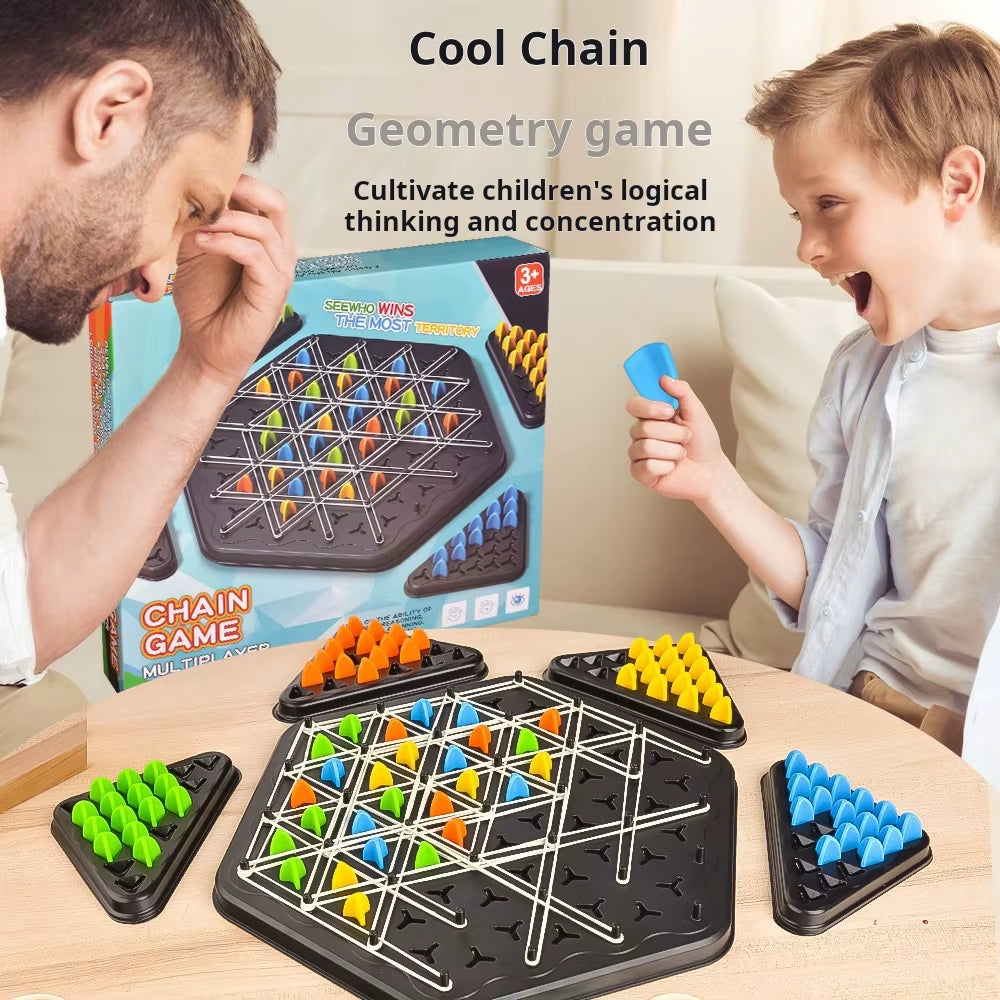 Chain Triangle Chess Splendor Duel Board Game – Fun Family Strategy Game for All Ages